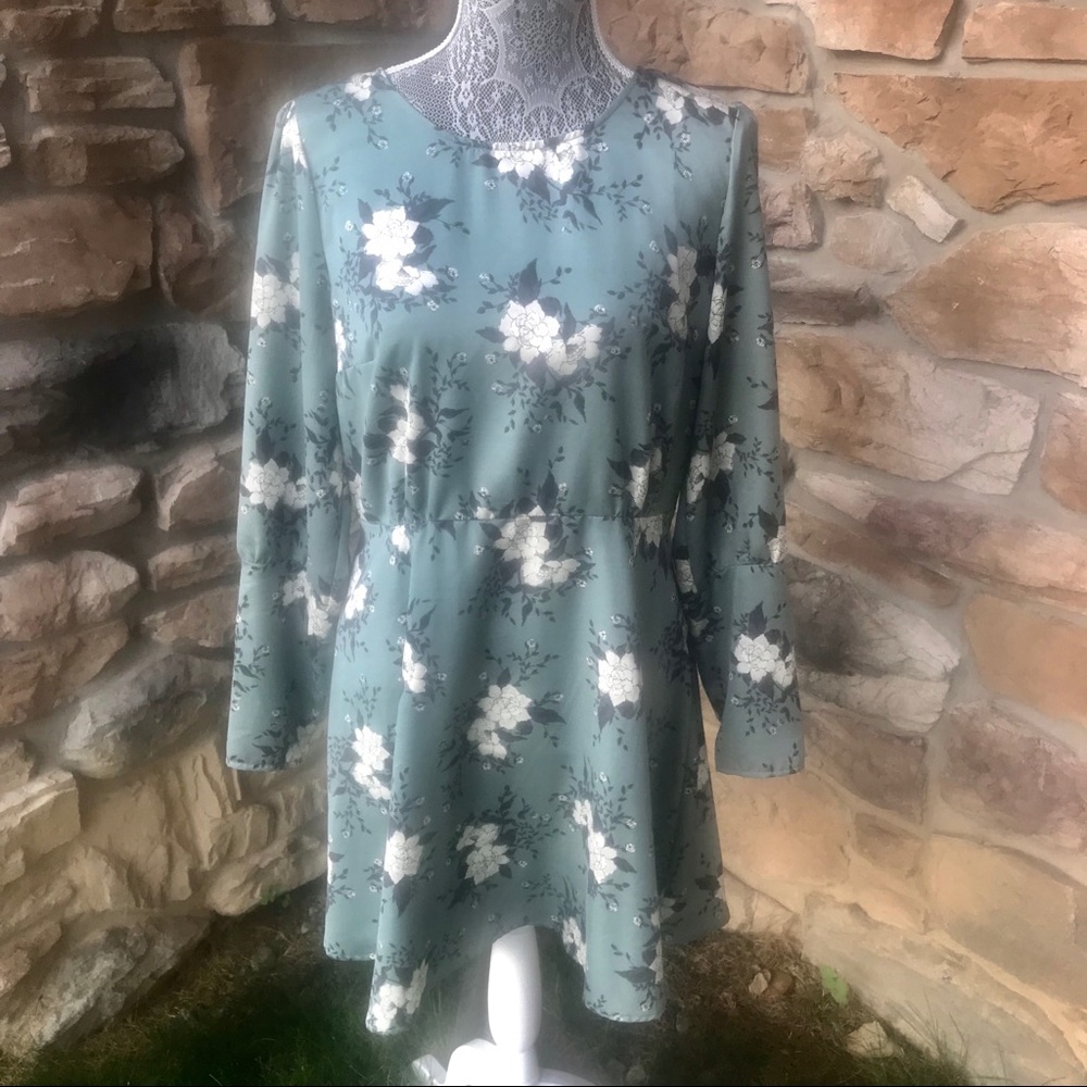 Free People Mini Dress Sage Parker